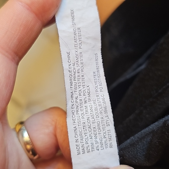 Nwot Eloquii black velvet dress knee length size20 - Picture 11 of 11